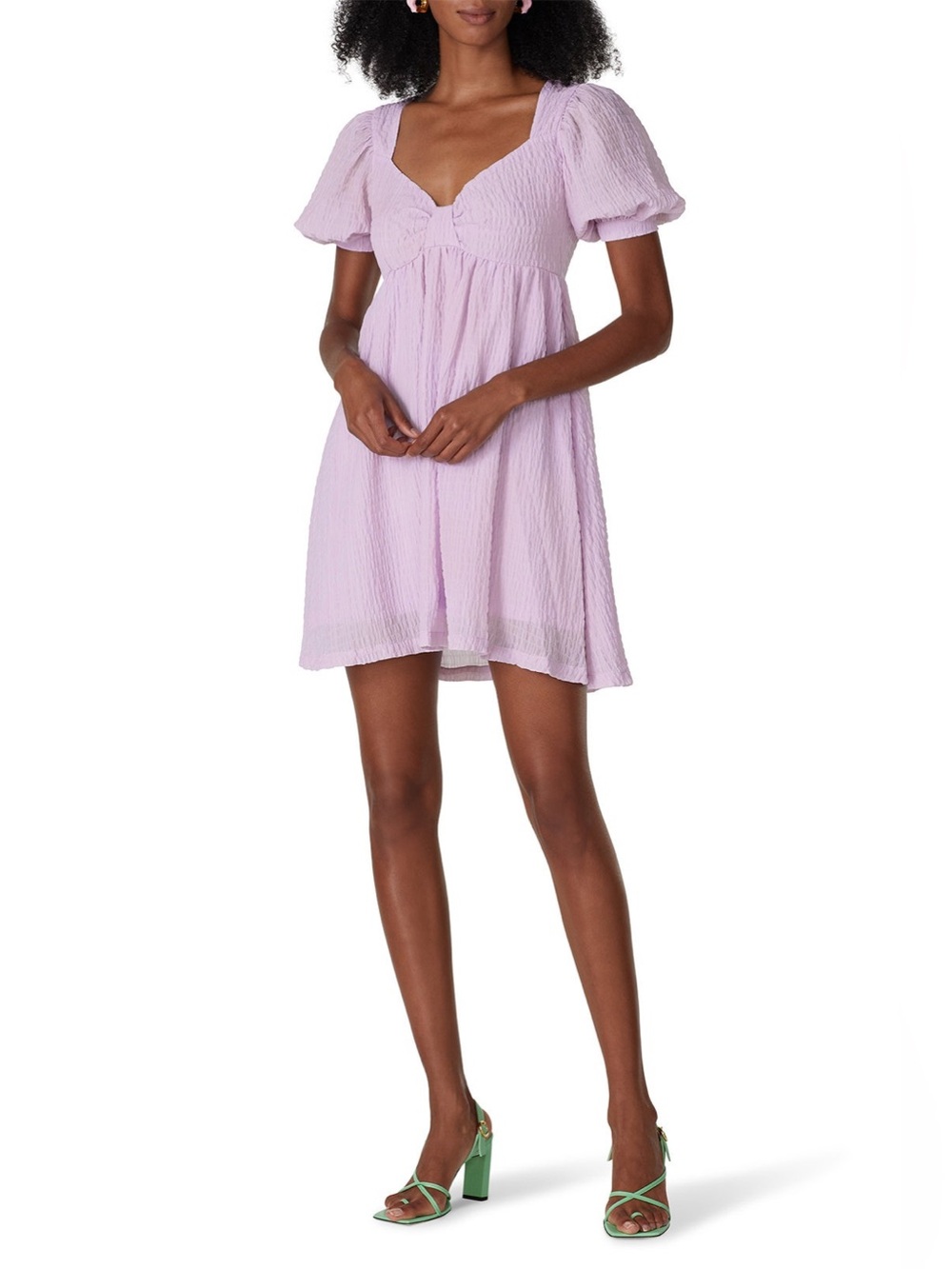RTR NOW Lilac‎ Babydoll Texture Dress